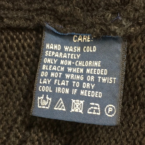 Ralph Lauren Cardigan Womens Medium Large Black Open Front Sweater Blue Label - Picture 8 of 12